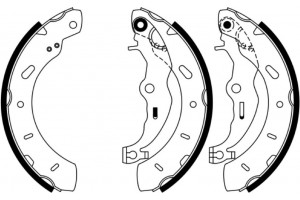Bosch Σετ Σιαγόνων Φρένων - 0 986 487 796