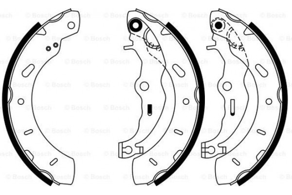 Bosch Σετ Σιαγόνων Φρένων - 0 986 487 796