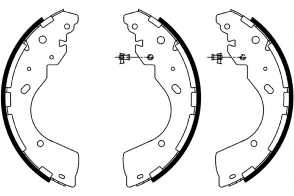 Bosch Σετ Σιαγόνων Φρένων - 0 986 487 922