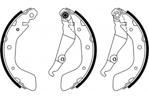 Bosch Σετ Σιαγόνων Φρένων - 0 986 487 923