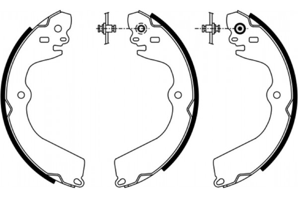 Bosch Σετ Σιαγόνων Φρένων - 0 986 487 928
