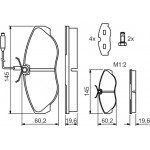Bosch Σετ τακάκια, Δισκόφρενα - 0 986 424 030