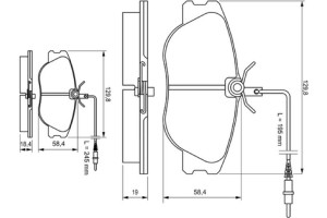 Bosch Σετ τακάκια, Δισκόφρενα - 0 986 424 033