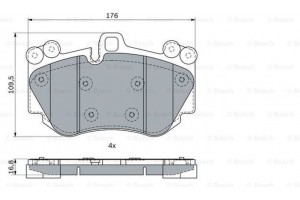 Bosch Σετ τακάκια, Δισκόφρενα - 0 986 424 073