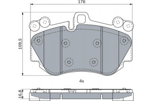 Bosch Σετ τακάκια, Δισκόφρενα - 0 986 424 073