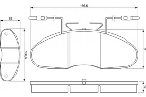 Bosch Σετ τακάκια, Δισκόφρενα - 0 986 424 080