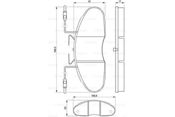 Bosch Σετ τακάκια, Δισκόφρενα - 0 986 424 080