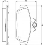 Bosch Σετ τακάκια, Δισκόφρενα - 0 986 424 092