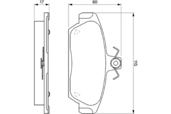 Bosch Σετ τακάκια, Δισκόφρενα - 0 986 424 092