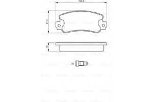 Bosch Σετ τακάκια, Δισκόφρενα - 0 986 424 098