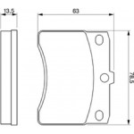 Bosch Σετ τακάκια, Δισκόφρενα - 0 986 424 099