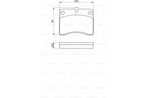 Bosch Σετ τακάκια, Δισκόφρενα - 0 986 424 099