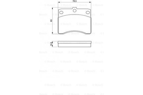 Bosch Σετ τακάκια, Δισκόφρενα - 0 986 424 099