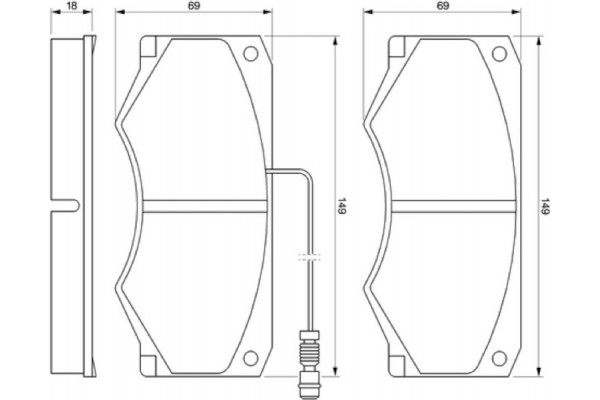 Bosch Σετ τακάκια, Δισκόφρενα - 0 986 424 176