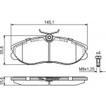 Bosch Σετ τακάκια, Δισκόφρενα - 0 986 424 204