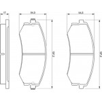 Bosch Σετ τακάκια, Δισκόφρενα - 0 986 424 215