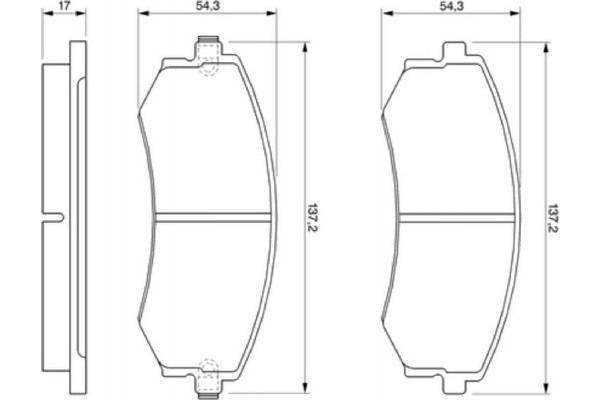 Bosch Σετ τακάκια, Δισκόφρενα - 0 986 424 215