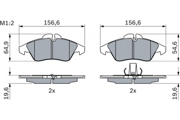 Bosch Σετ τακάκια, Δισκόφρενα - 0 986 424 218