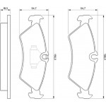 Bosch Σετ τακάκια, Δισκόφρενα - 0 986 424 219