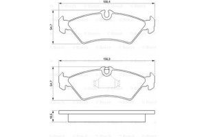 Bosch Σετ τακάκια, Δισκόφρενα - 0 986 424 219