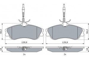 Bosch Σετ τακάκια, Δισκόφρενα - 0 986 424 223
