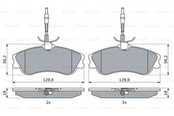 Bosch Σετ τακάκια, Δισκόφρενα - 0 986 424 223