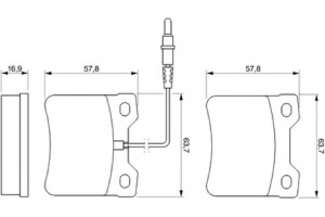 Bosch Σετ τακάκια, Δισκόφρενα - 0 986 494 000