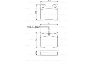 Bosch Σετ τακάκια, Δισκόφρενα - 0 986 494 000