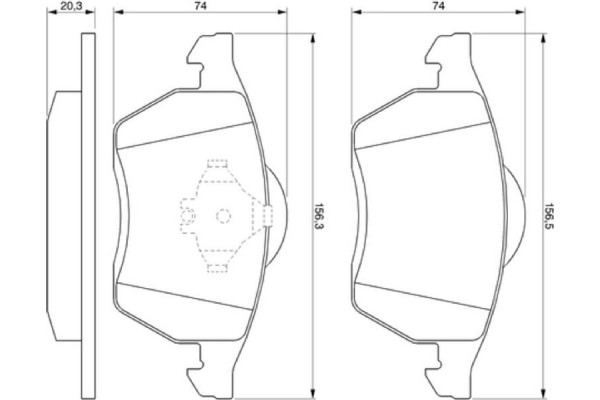 Bosch Σετ τακάκια, Δισκόφρενα - 0 986 494 003