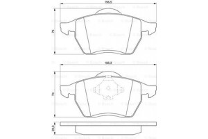 Bosch Σετ τακάκια, Δισκόφρενα - 0 986 494 003