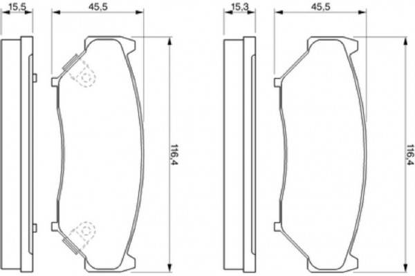 Bosch Σετ τακάκια, Δισκόφρενα - 0 986 424 251