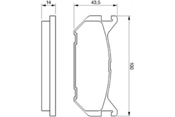Bosch Σετ τακάκια, Δισκόφρενα - 0 986 424 266