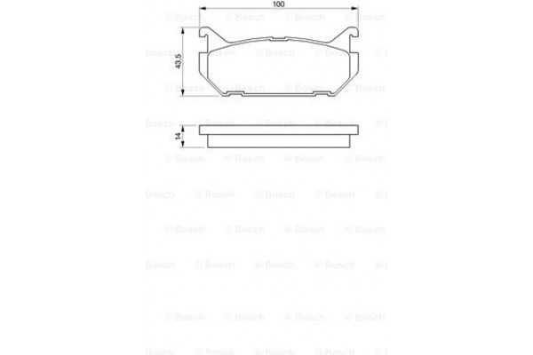 Bosch Σετ τακάκια, Δισκόφρενα - 0 986 424 266