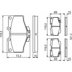 Bosch Σετ τακάκια, Δισκόφρενα - 0 986 424 268