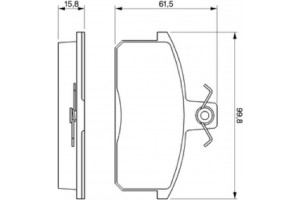 Bosch Σετ τακάκια, Δισκόφρενα - 0 986 424 274