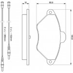 Bosch Σετ τακάκια, Δισκόφρενα - 0 986 424 278