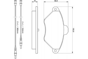Bosch Σετ τακάκια, Δισκόφρενα - 0 986 424 278