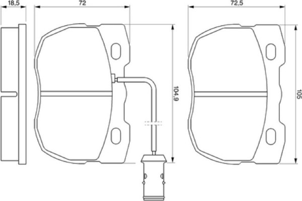 Bosch Σετ τακάκια, Δισκόφρενα - 0 986 424 287