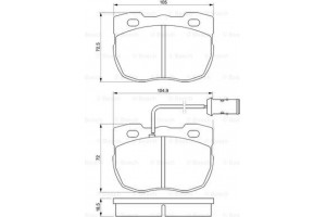 Bosch Σετ τακάκια, Δισκόφρενα - 0 986 424 287