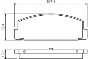 Bosch Σετ τακάκια, Δισκόφρενα - 0 986 424 295