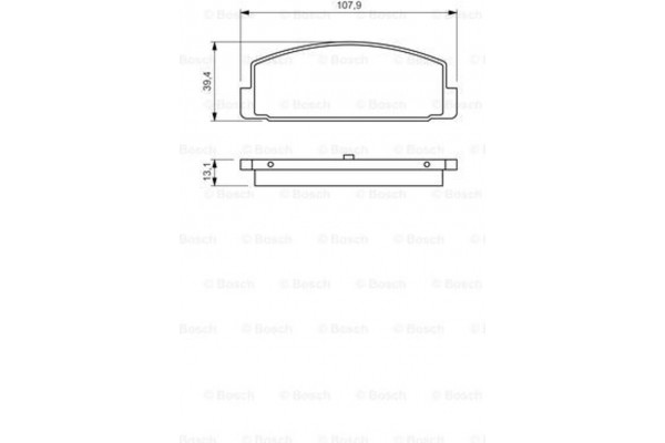 Bosch Σετ τακάκια, Δισκόφρενα - 0 986 424 295