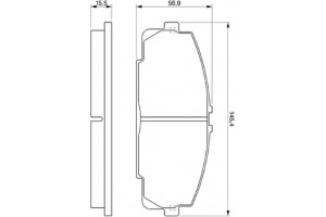 Bosch Σετ τακάκια, Δισκόφρενα - 0 986 424 319