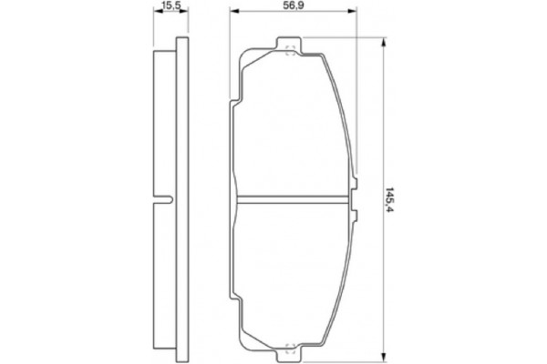 Bosch Σετ τακάκια, Δισκόφρενα - 0 986 424 319