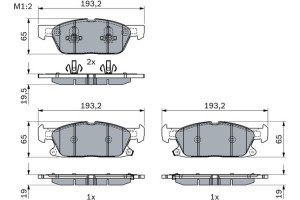 Bosch Σετ τακάκια, Δισκόφρενα - 0 986 424 326