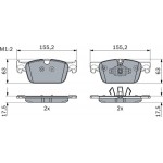 Bosch Σετ τακάκια, Δισκόφρενα - 0 986 424 333