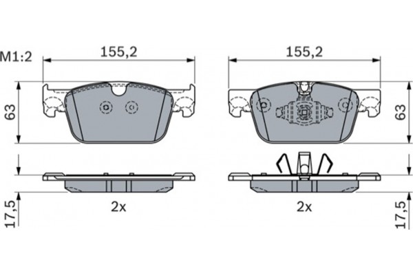 Bosch Σετ τακάκια, Δισκόφρενα - 0 986 424 333
