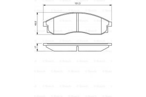 Bosch Σετ τακάκια, Δισκόφρενα - 0 986 424 340