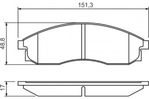 Bosch Σετ τακάκια, Δισκόφρενα - 0 986 424 340