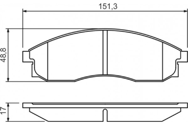 Bosch Σετ τακάκια, Δισκόφρενα - 0 986 424 340