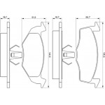 Bosch Σετ τακάκια, Δισκόφρενα - 0 986 424 347